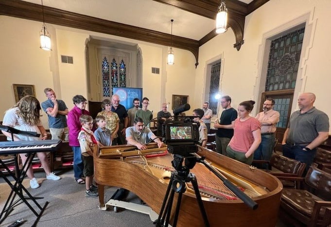 Dr. Andrew Crow speaking on Faith & Music 